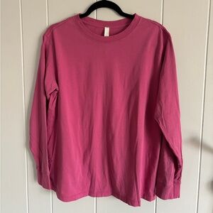 LULULEMON All Yours Long Sleeve Shirt - Pink Lychee size 6